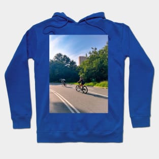 Central Park Summer Biking New York City Hoodie